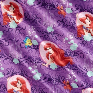 The Little Mermaid Satin Fabric Precut