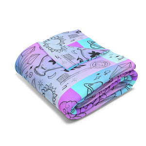 Cosmic Dream Fleece Blanket - Celestial Patterns for Comfort and Style