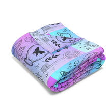 Load image into Gallery viewer, Cosmic Dream Fleece Blanket - Celestial Patterns for Comfort and Style
