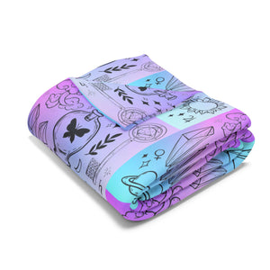 Cosmic Dream Fleece Blanket - Celestial Patterns for Comfort and Style