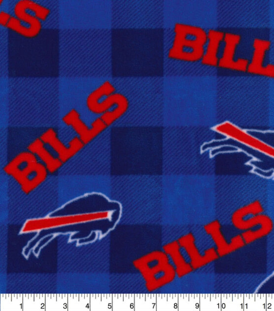 Bills Buffalo Check Fleece Fabric