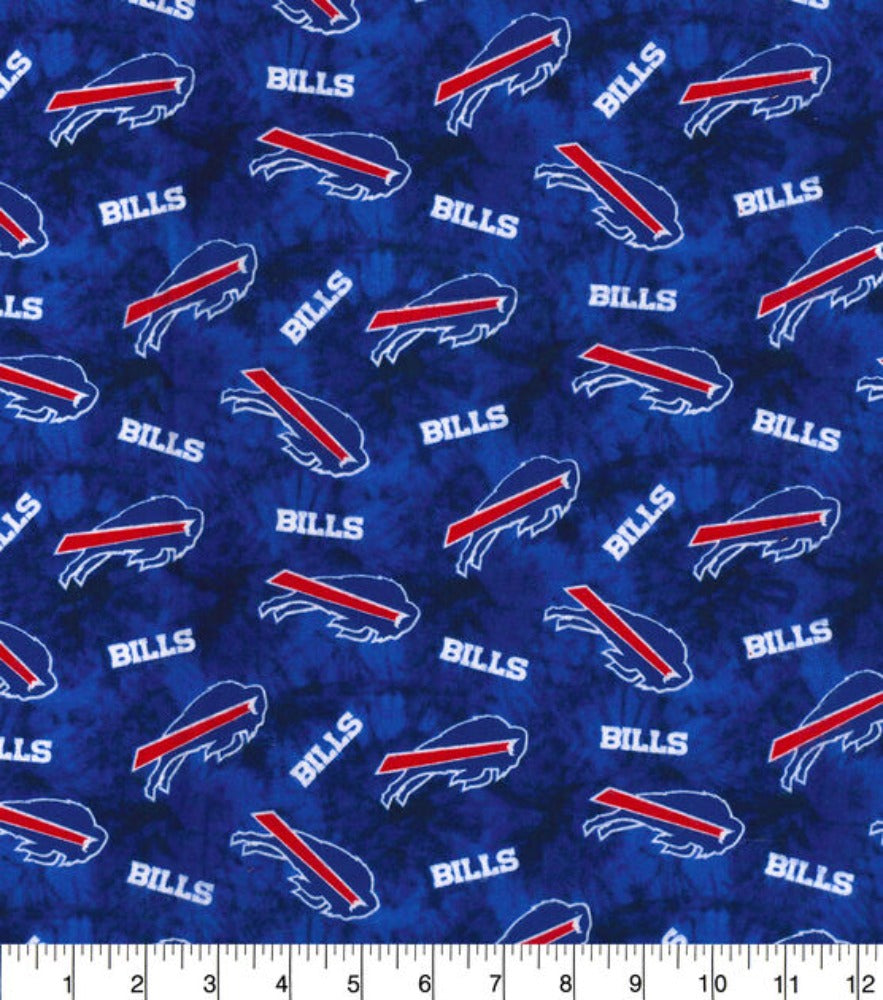 Bills Tie Dye Flannel Fabric