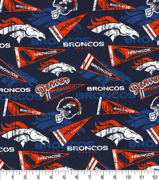 Handmade Placemat Or Table Runner Broncos Retro