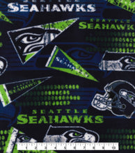 Load image into Gallery viewer, Seahawks Retro Fleece Fabric
