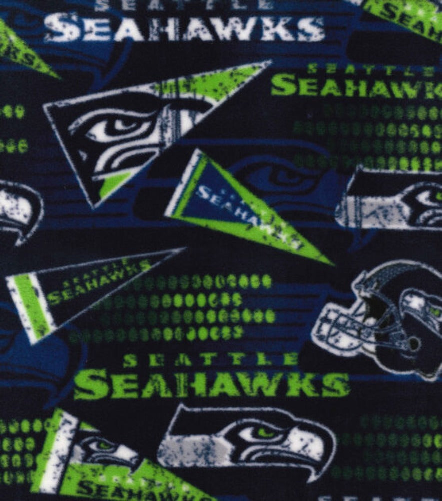 Seahawks Retro Fleece Fabric