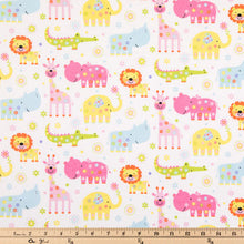 Load image into Gallery viewer, Nursery Safari Flannel Fabric
