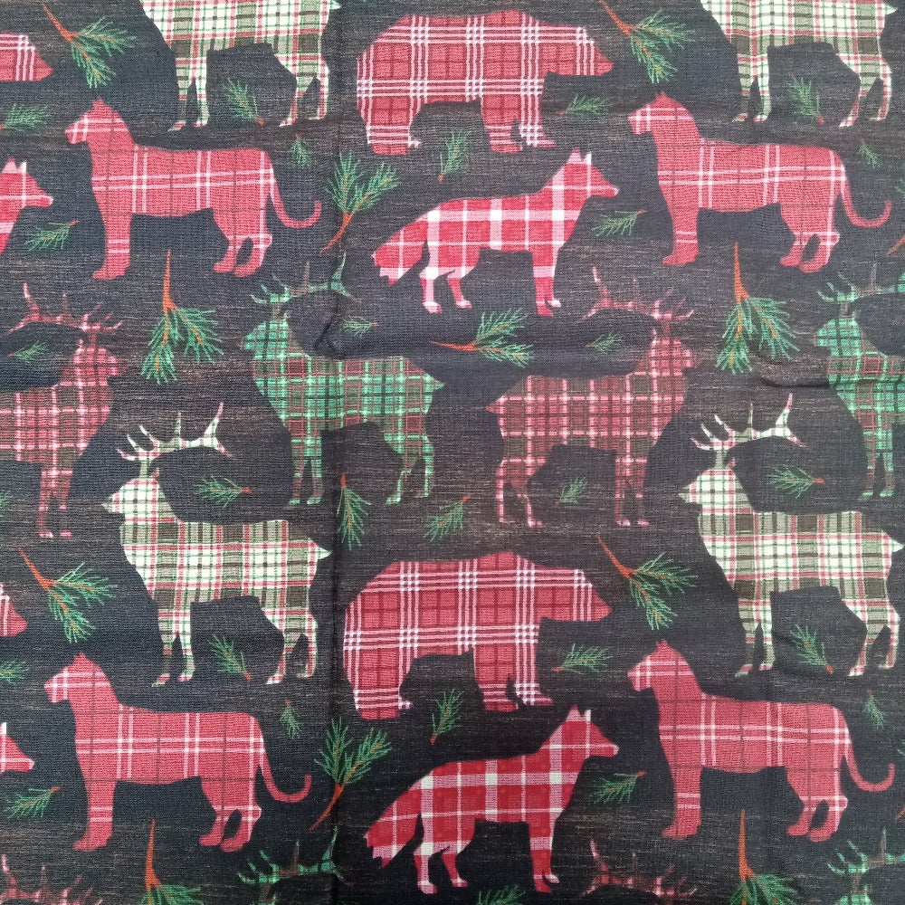 Woodland Animals Seasonal Cotton - 1/2 Yard Precut