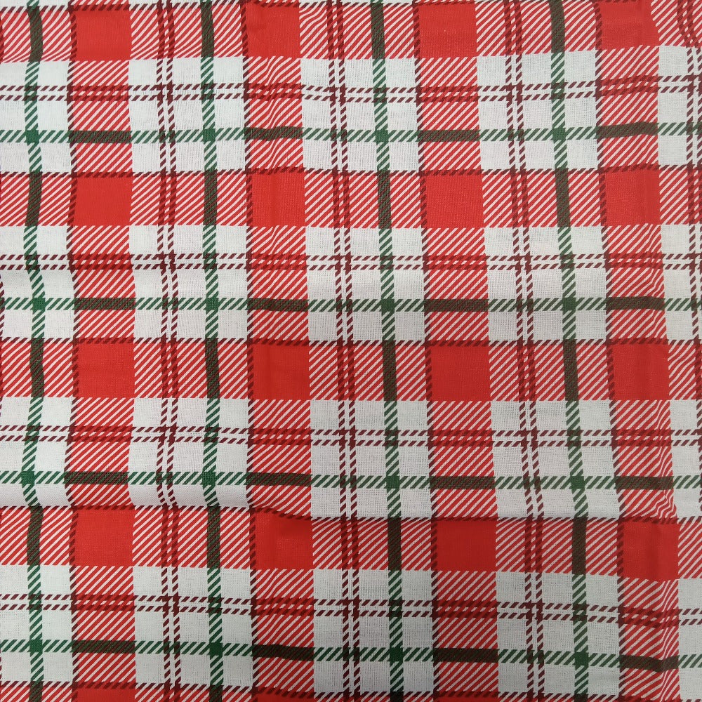 Seasonal Plaid Cotton - 1/2 Yard Precut