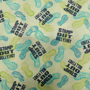 Stamp Out Bullying Cotton Fabric