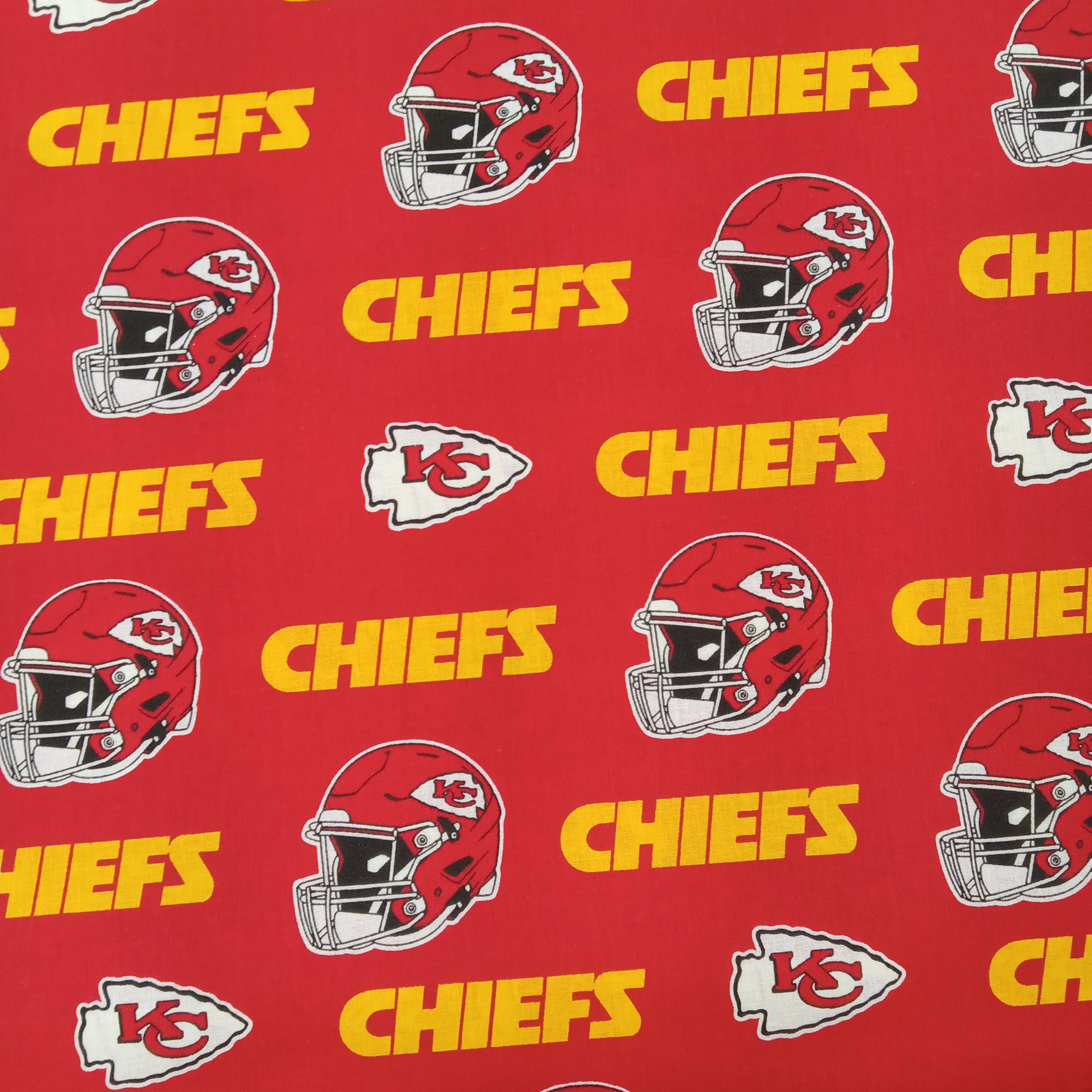 Fabric Traditions Kansas City Chiefs NFL Logo Fleece Fabric