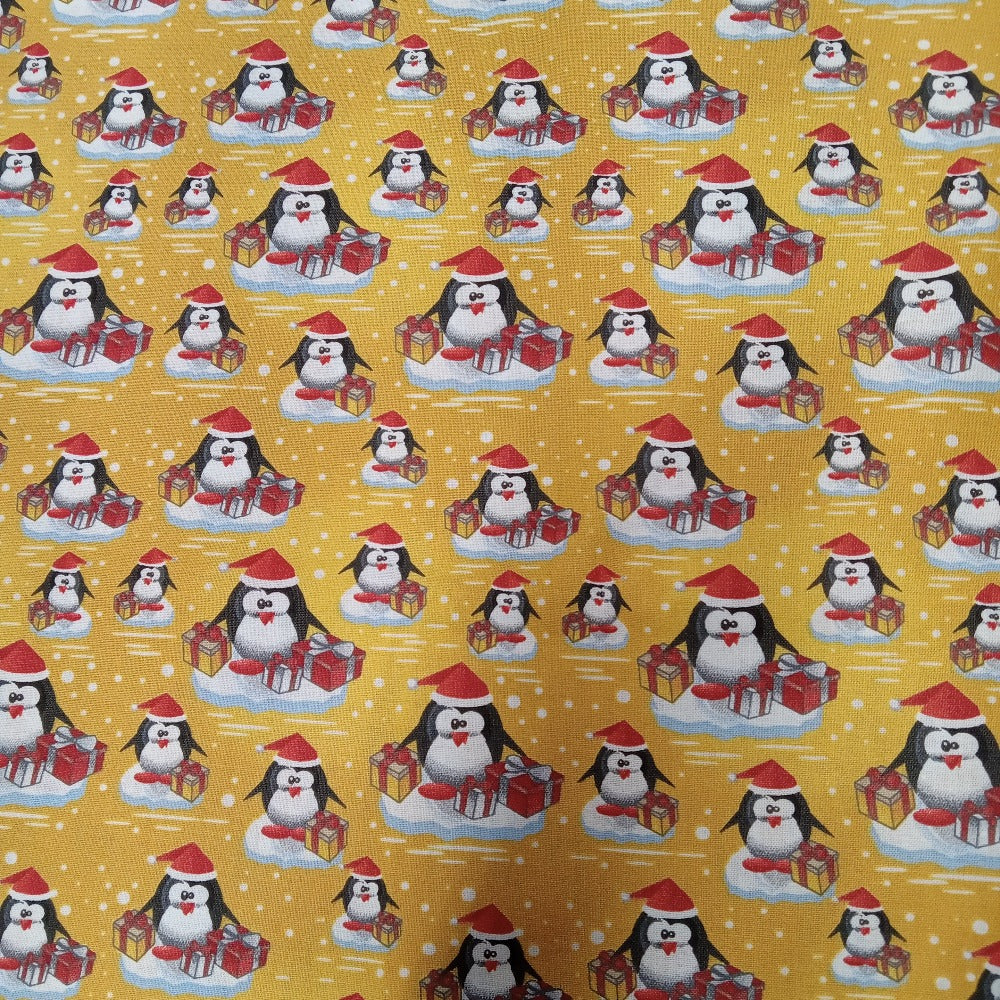 Penguins Presents Cotton Fabric