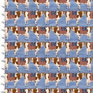 Hometown America Home Cows Cotton Fabric