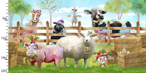 Welcome to the Funny Farm Panel Cotton Fabric