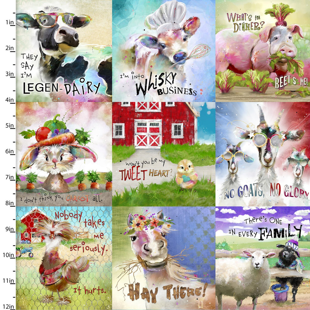 Welcome to the Funny Farm Patch Cotton Fabric