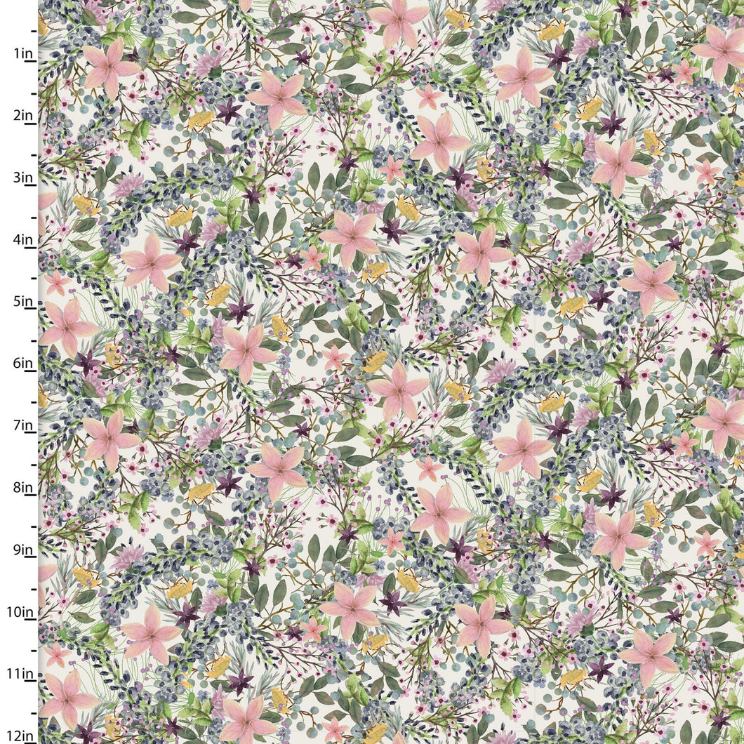 Touch of Spring Floral Cotton Fabric