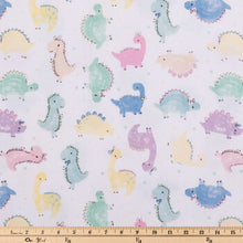 Load image into Gallery viewer, Dino Babies Flannel Fabric
