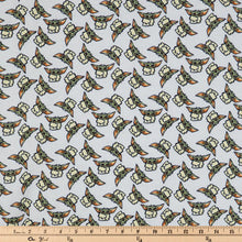 Load image into Gallery viewer, Star Wars Baby Yoda Gray Flannel Fabric
