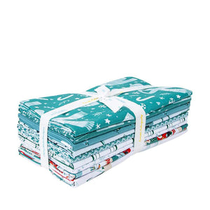 Assorted Ski Hill Teal 9 Yard Flat Fold Bundle