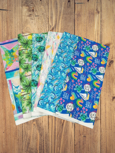 Seas the Day by 3 Wishes Flat Fold Assortment 22 Yard Bundle Cotton Fabric