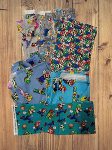 Assorted Mario Fabric - 1 lb Scrap Bundle