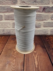 White - 1/16 inch Elastic Cord 1000ft Roll