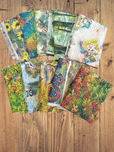 10 Half Yards  -Assorted Walk Through the Forest Wildlife Half Yard Bundle