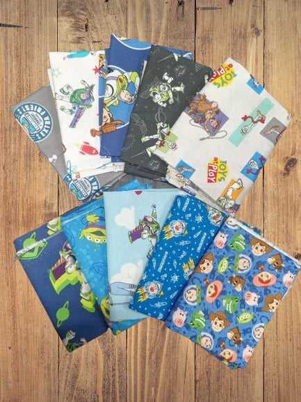 10 Half Yards  -Assorted Woody and Friends Half Yard Bundle