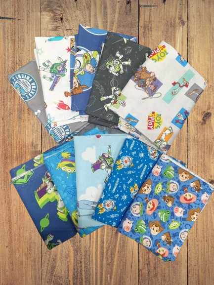 10 Fat Quarters - Assorted Woody and Friends Fat Quarter Bundle