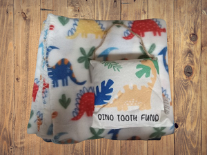 Dino Blanket and Door Hanging Tooth Holder