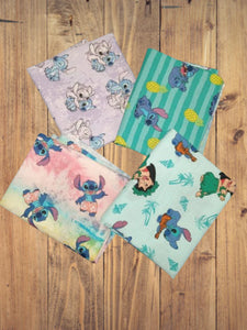 4 Half Yards  -Assorted Lilo & Stitch Half Yard Bundle