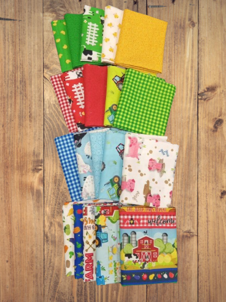 20 Fat Quarters - Assorted Barnyard Fat Quarter Bundle