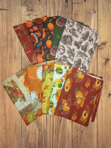 Assorted Harvest Fabric - 1 lb Scrap Bundle