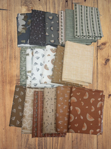 'Round The Mountain Trains 18 Fat Quarter Bundle