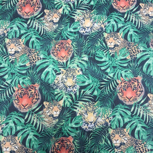 Jungle Cats Flannel Fabric