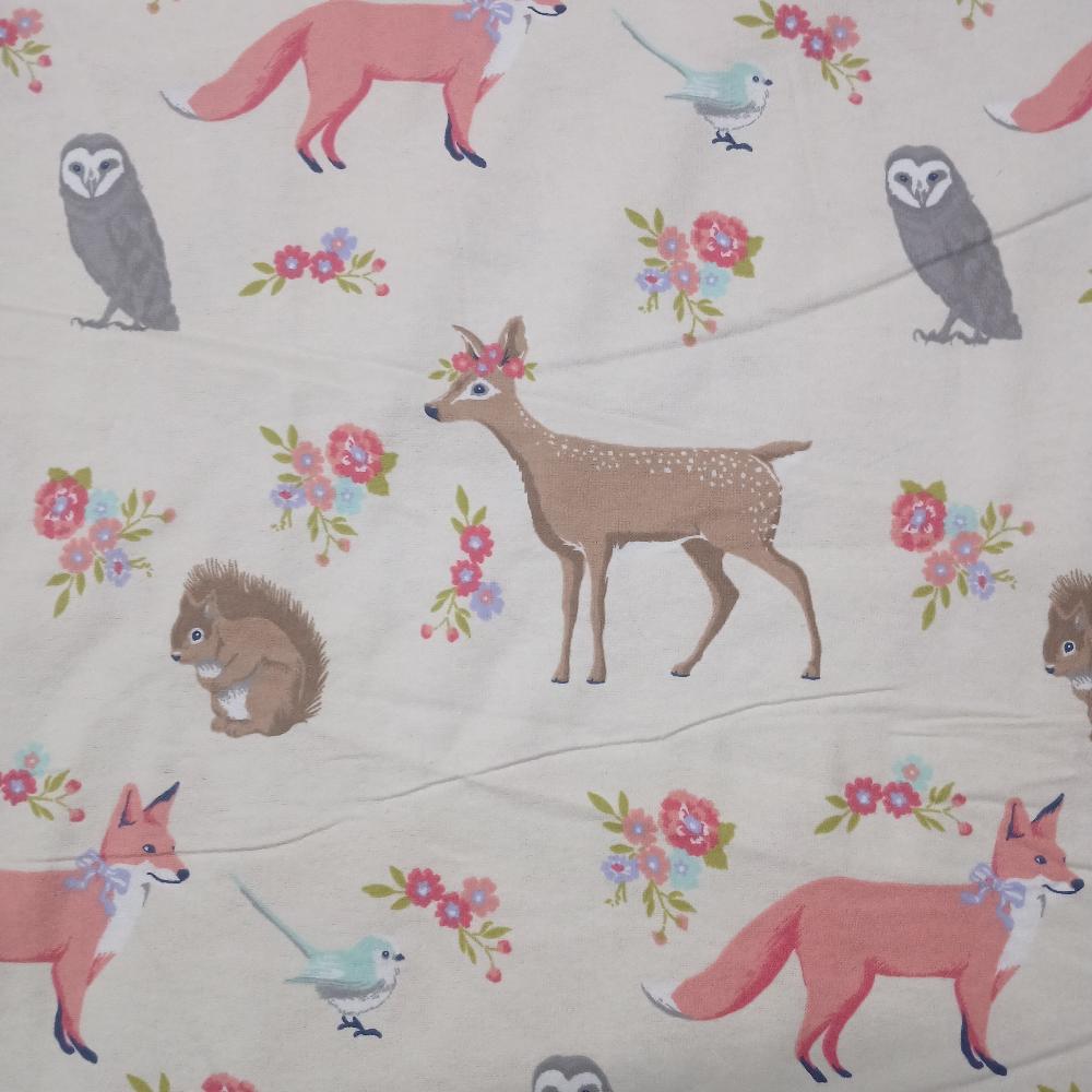 Sweet Forest Creatures Super Snuggle Flannel Fabric