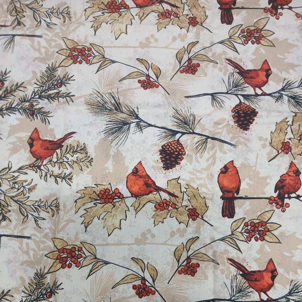 Cardinals Seasonal Cotton - 1/2 Yard Precut