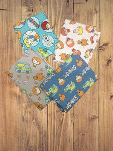 4 Fat Quarters - Assorted Scooby - Doo Fat Quarter Bundle