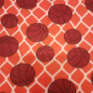 Basketball Orange Fleece Fabric