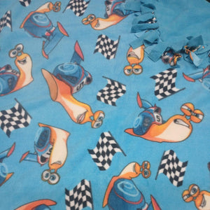 Handmade Double Layer Fleece Blanket with Matching Pillowcase "Turbo "