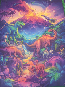 Jurassic Jungle Cotton Panel