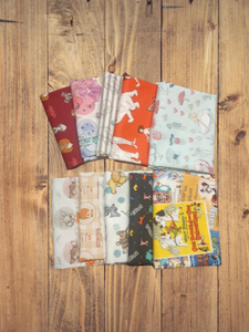 10 Fat Quarters -  Assorted Disney Classic Characters Cotton Fat Quarter Bundle