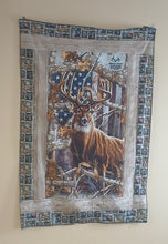 Load image into Gallery viewer, Handmade Patriotic Deer Quilt 44&quot; x 56&quot;
