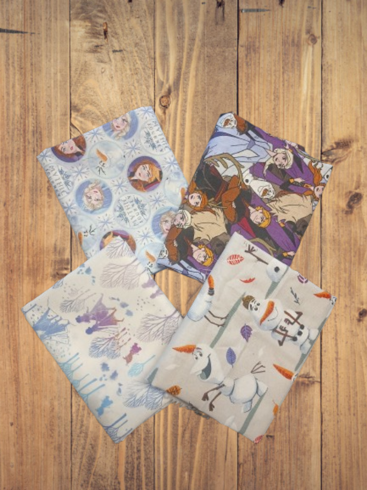 4 Fat Quarters - Assorted Frozen Fat Quarter Bundle