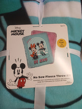 Load image into Gallery viewer, 72&quot; x 60&quot; Disney Mickey Mouse ALWAYS BE KIND No Sew Blanket Kit
