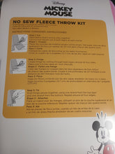 Load image into Gallery viewer, 72&quot; x 60&quot; Disney Mickey Mouse ALWAYS BE KIND No Sew Blanket Kit
