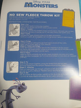 Load image into Gallery viewer, 72&quot; x 60&quot; Disney Monsters Inc Monsters Make the Best Friends No Sew Blanket Kit
