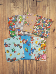 8 Half Yards  - Assorted Mario Half Yard Bundle