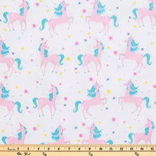 Load image into Gallery viewer, Unicorns Flannel Fabric
