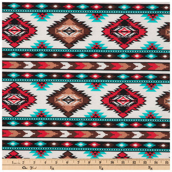 Handmade Blanket, Burp Rag/ Security Blanket, and Bib Red & Turquoise Southwest