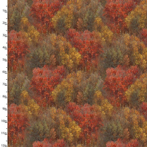 Whitetail Country Forest Texture Multi Cotton Fabric